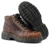 Mens DR. MARTENS Brown Leather Boots Size 4 (37) 