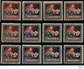 LETTLAND 51/55 xyz * ROTES KREUZ = LATVIA Scott#B1-12MH 