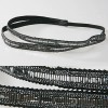 * STYLISH * Twinkling Silver Metalic 2 Layer Headband 