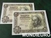 ESP::$MUNDIEURO$ PAREJA 1 PESETA 19 NOVIEMBRE 1951 INVERSIÓN