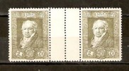 SPAIN 1930 2c GUTTER PAIR GOUA MNH 