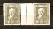 SPAIN 1930 2c GUTTER PAIR GOUA MNH 