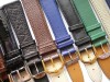 Lot of 12 leather mixed colors watch bands 16 - 18 mm  