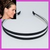 *BEST* stylish simple 2 stripe headband - BLACK 