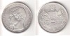 GUATEMALA-R CARRERA. 1 PESO 1869R. SILVER. VF!! 