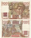 FRANCE, 100 FRANCS BILL, 4-9-1952 M, VERY FINE NOTE 