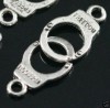 Free Shipping!90pcs tibetan silver handcuff connectors 
