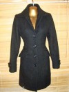 ESP::¡¡ BONITO Abrigo de color negro de lana Talla 38 !!