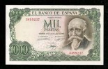 ESP::PLANCHA RIGUROSA !!! 1000 PESETAS 1971 SIN SERIE !!!!!!