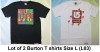 New LOT of 2 Burton snowboards Tee T shirts Size L 