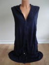 NWT Anne Cole Navy Hooded Dress Cover Up Size: XL 