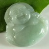 5600 Carved jade buddha pendant bead necklace 