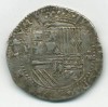 RARE c1578 SPANISH COLONIAL SILVER 8 REALES COB COIN 