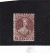 New Zealand Sc #19 Used 6 pence Victoria CV 0.00 P13 