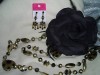  PENDIENTES,COLLAR Y FLOR DE TELA-  DESDE 1€-COMPRALO 