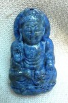 Exquisite Genuine Lapis  Sykwamuni Buddha Pendant Carvi 