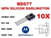 10X BD677 TRANSISTOR  NPN DARLINGTON  