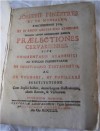 1752 FINESTRES PRAELECTIONES CERVARIENSES RARE BOOK 