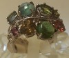 Sterling Silver Tourmaline Ring Size O 