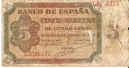 41-OFERTA! BILLETE DE 5 PTAS DEL 38 SERIE L SOLO 6,90 E