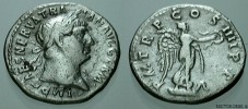 Trajan Denarius Authentic Ancient Roman Coin 