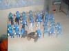 Vintage Playmobil System Klicky tuniques bleues lot