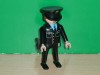 Playmobil Moderno - Policía con uniforme negro 