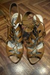 *Sandalias GLADIADOR de piel camel/TAN ZARA  talla 38* 