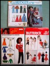 VINTAGE Lot BARBIE DOLL CLOTHES Sewing PATTERNS ~ UNCUT 