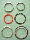 Lot de 6 lunettes pour montre de plongée,Horloger.  