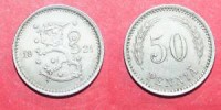 FINLAND  50 PENNIA   1921 