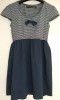 Navy/white stripe dress Size medium (8) 