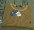new mens polo T shirt short sleeve 100%cotton L brown 