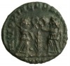 12855- Constantius II,  AE4,  Twin Victories,337-361 AD 