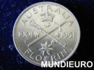 $MUNDIEURO$ AUSTRALIA 1 FLORIN PLATA 1951 INVERSIÓN