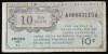 SERIES 461 10 CENT MILITARY PAYMENT F-VF CRISP & CLEAN 