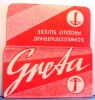 Vintage GRETA  DE  Safety Razor Blade WRAPPER 