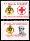 1956 US Red Cross unlisted set (2) 5th Cav Reg 
