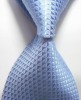 100% Silk Pattern Blue WOVEN JACQUARD Men's Tie 