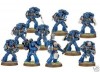 Space Marines x10 and Additional Captain AOBR 