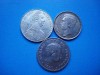 LOTE DE 3 MONEDAS DE PLATA EXTRANJERAS (A) 