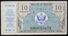 SERIES 472 10 cent  MILITARY PAYMENT CERT  VERY FINE 