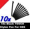 10x Black TOUCH STYLUS PEN NINTENDO NDS DS LITE DSi 