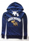 NEW Abercr ombie Women's Hoodie Tee Navy 9125 L 