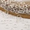 600Pcs 0.7x8mm silver tone open Jump Rings HB0018 