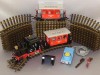 NOSTALGIE EISENBAHN DAMPFLOK WAGGONS SCHIENEN  SET