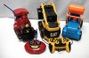 Lot of 2 Children Remote Controls Vehicles CAT Train 