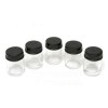 CRYSTAL CLEAR 22CC AIRBRUSH SPARE BOTTLES W/ LID X5 