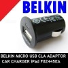 BELKIN MICRO USB CLA ADAPTOR CAR iPad CHARGER F8Z445EA 