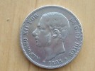 5 PESETAS PLATA ,,,,,,,,, ALFONSO XII  